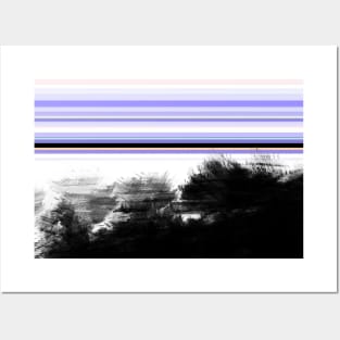 Abstract landscape digital painting Posters and Art